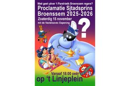 C.V. De Streupers Proclamatie Stadsprins Parelrieëk Broenssem 2025-2026. 15 november 2025 komt de geest uit de fles!